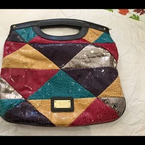 Nine West vintage purse vibrant colors clean Cool!